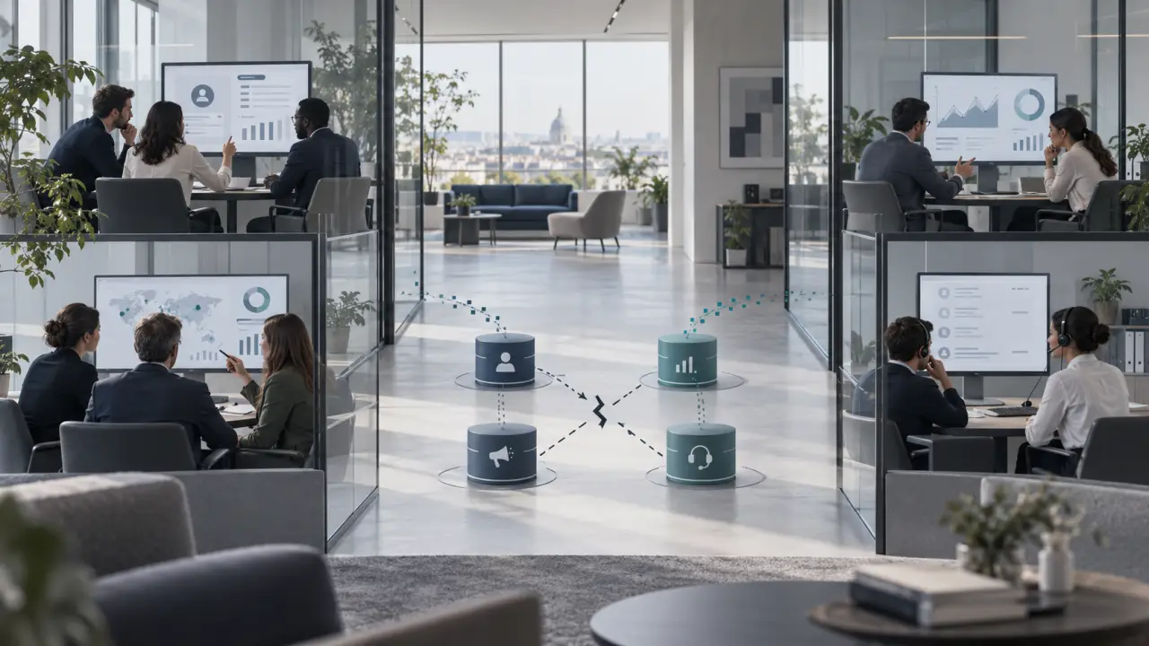 Données clients PME : plus d’informations, moins de ventes quand les équipes travaillent en silos