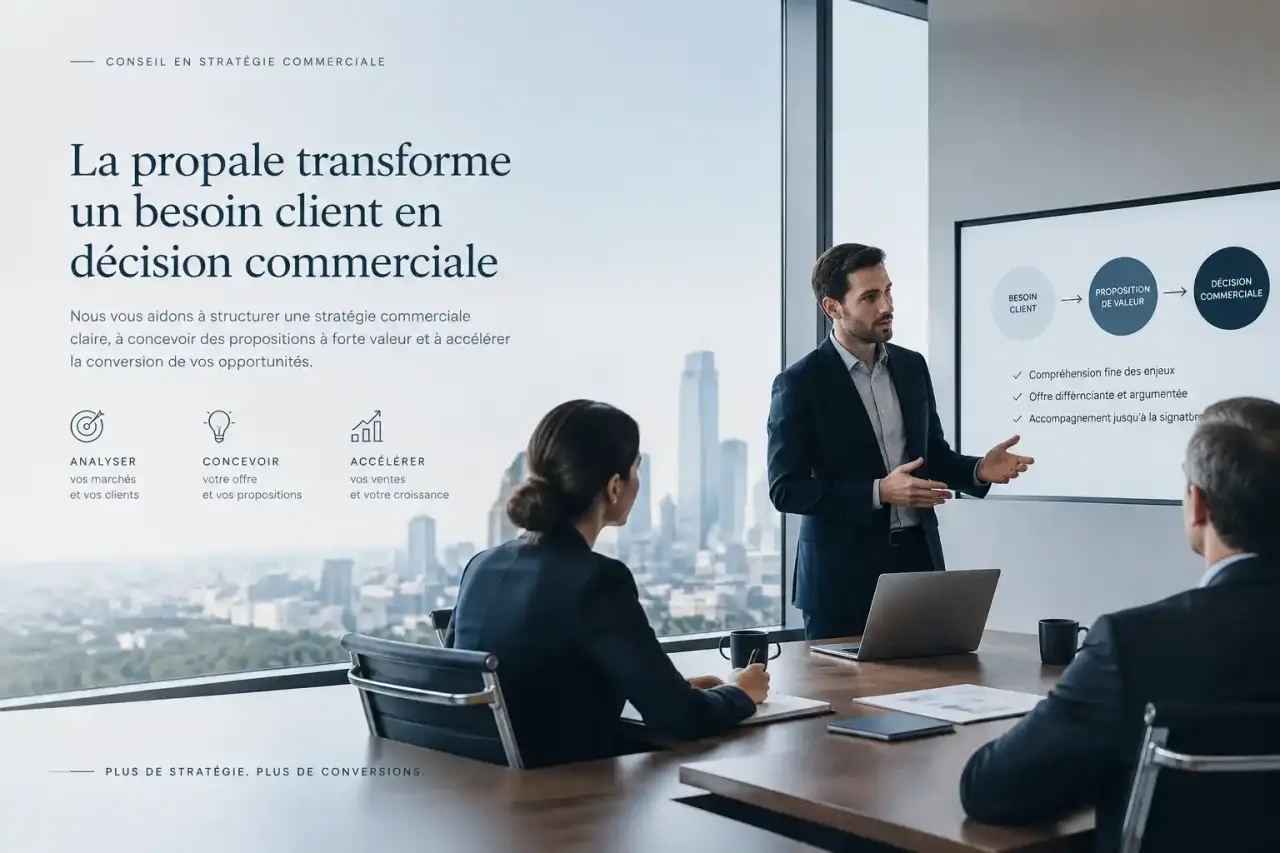 La propale transforme un besoin client en décision commerciale