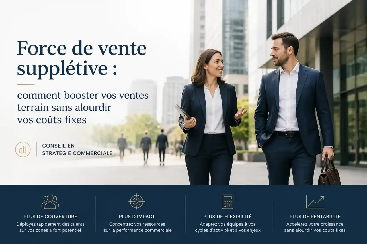 Force de vente supplétive : comment booster vos ventes terrain sans alourdir vos coûts fixes