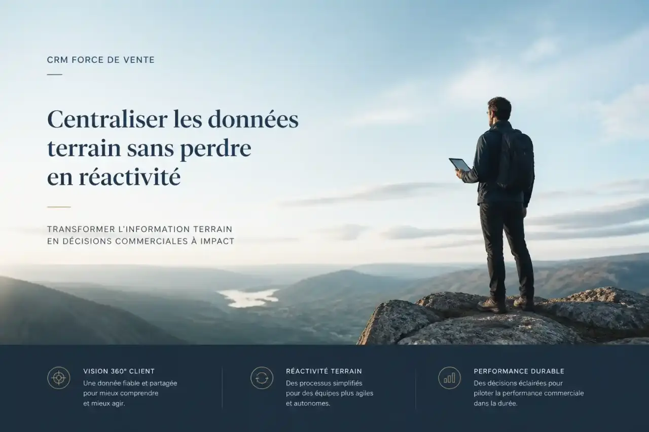 CRM force de vente : centraliser les données terrain sans perdre en réactivité