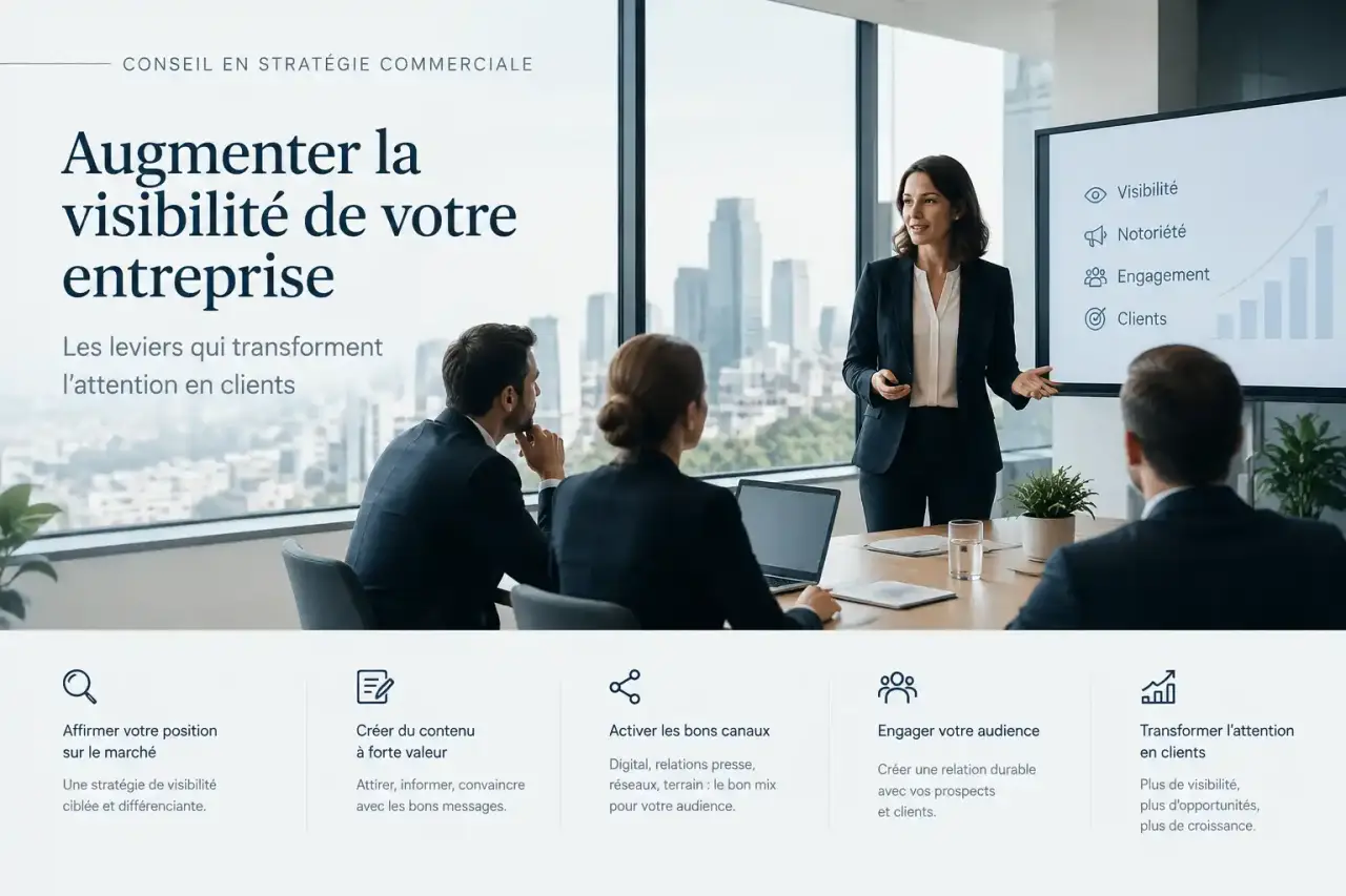 Augmenter la visibilité d’une entreprise : les leviers qui transforment l’attention en clients