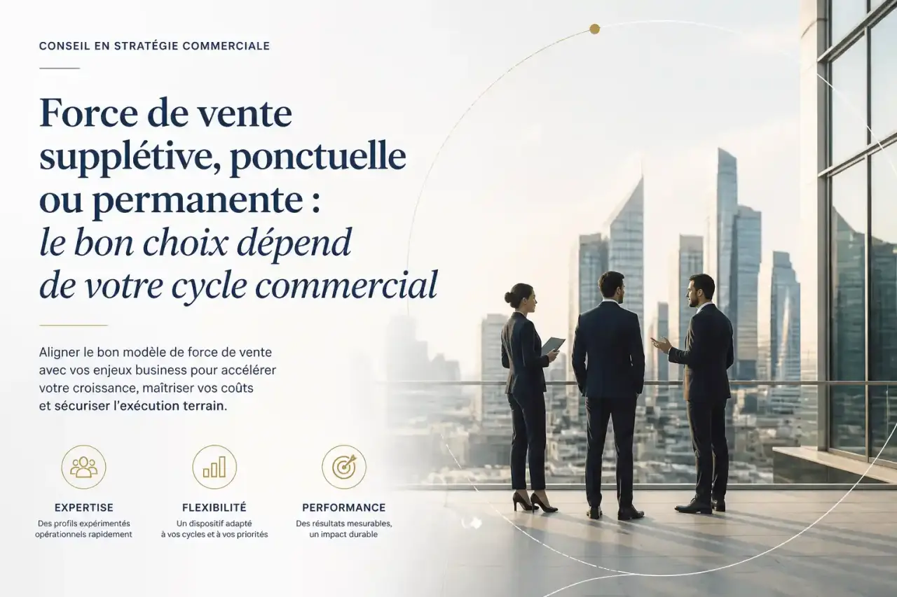 Force de vente supplétive, ponctuelle ou permanente : le bon choix dépend de votre cycle commercial