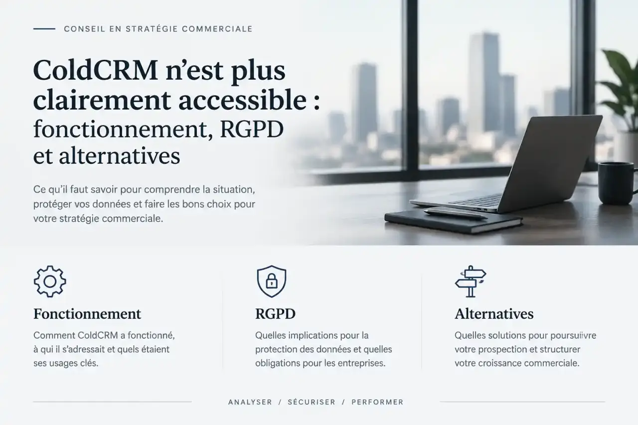ColdCRM n’est plus clairement accessible : fonctionnement, RGPD et alternatives